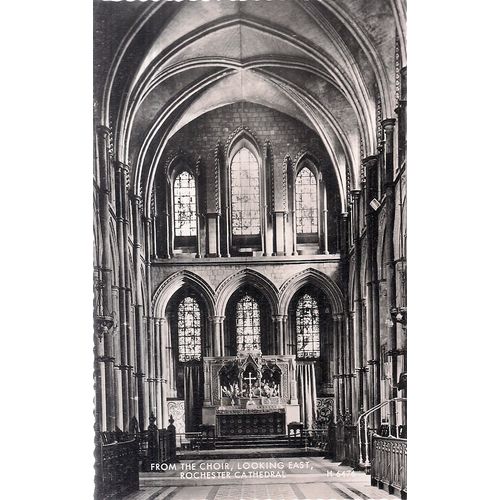 ROCHESTER CATHEDRAL, . vintage unused postcard. c.1960's (d) #