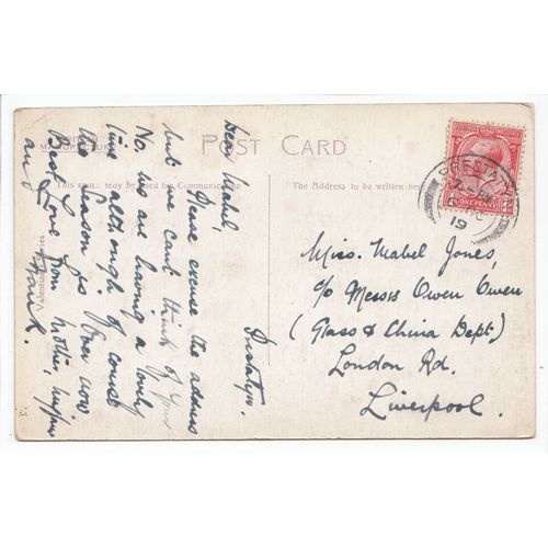 Dyserth Village from Above Falls Flintshire 1919 Postcard 55215