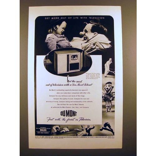 1947 Du Mont Devonshire Teleset Television Ad!