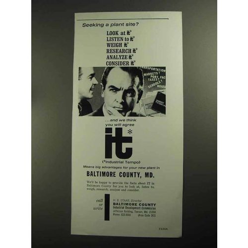 1968 Baltimore County, MD Industrial Development Ad - Plant Site