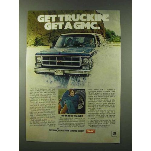1977 GMC Jimmy Ad - Get Truckin' Get a GMC