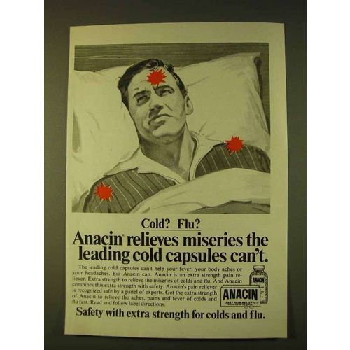 1979 Anacin Pain Reliever Ad - Relieves Miseries