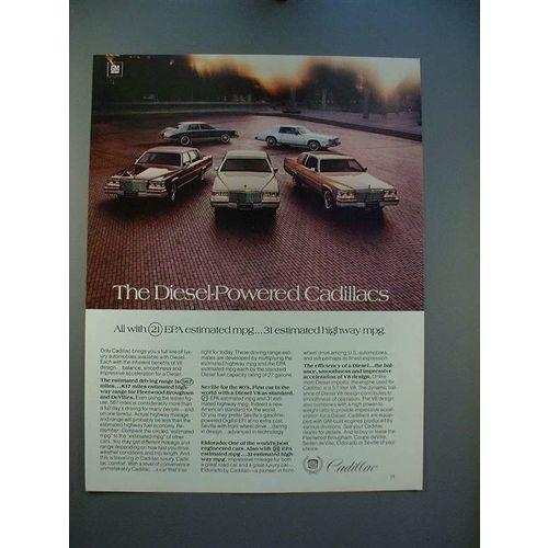 1980 Cadillac Car Ad - The Diesel-Powered