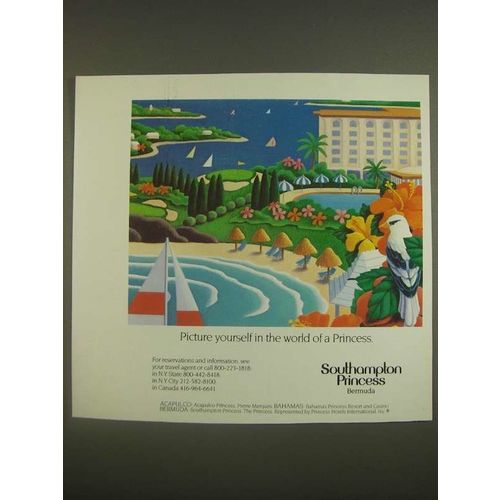 1985 Southampton Princess Resort Ad - Picture yourself in world of a Princess