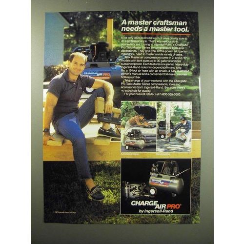 1987 Ingersoll-Rand ChargeAir Pro Task Master Series Air Compressors Ad