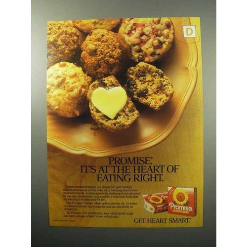 1987 Promise Spread Ad - Heart of Eating Right