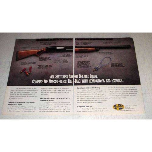 1992 Mossberg 835 Ulti-Mag Shotgun Ad - Not Equal