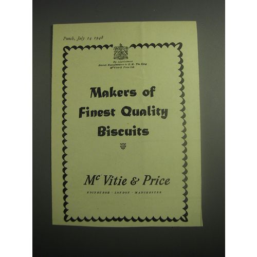 1948 McVitie & Price Biscuits Ad - Makers of finest quality biscuits