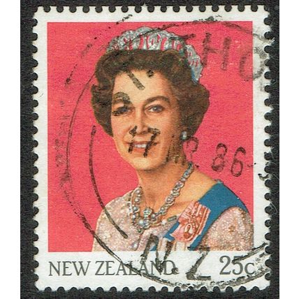 New Zealand 1985 Queen Elizabeth II 25c Red SG1370 FU