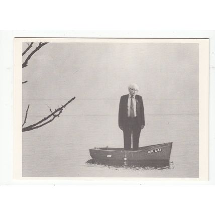 Adrift Labour Leader Michael Foot Political Satire Postcard