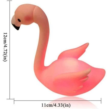 DGBJ 1 Pair Adorable luminescent Light Up Flamingo Figure Cake Accessories Birth