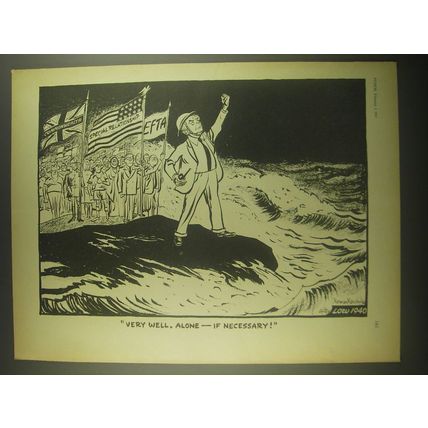 1967 Cartoon by Norman Mansbridge - Very well, alone - if necessary!