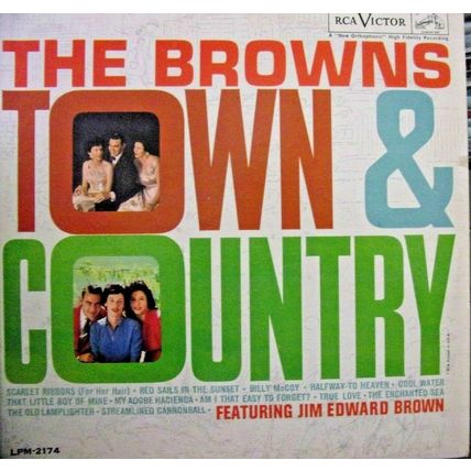The Browns-Town and Country-LP-1960-VG+/EX