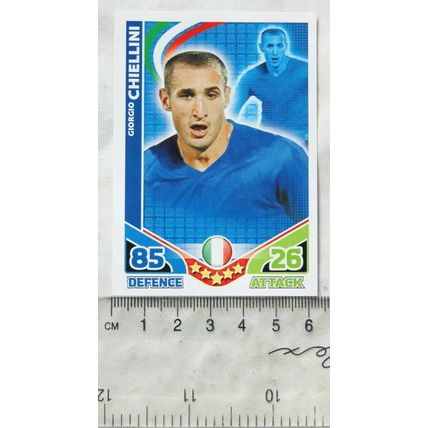 2010 Topps Match Attax World Cup Trading Card - Italy, Giorgio Chiellini