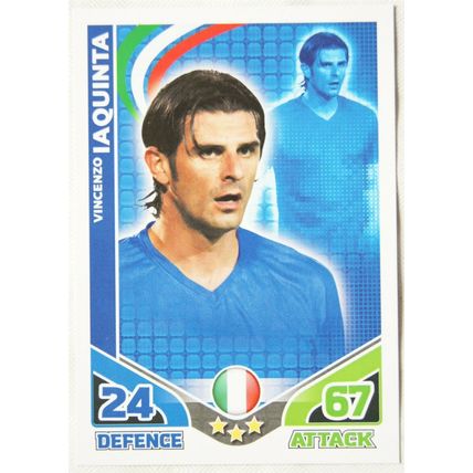 2010 Topps Match Attax World Cup Trading Card - Italy, Vincenzo Iaquinta