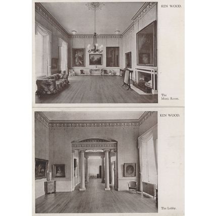 The Lobby & Music Room Kenwood House Ivy Bequest London 2x Postcard s