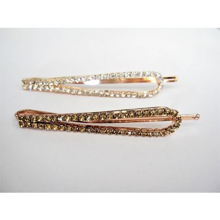 Crystal hair pin hair clip barrette