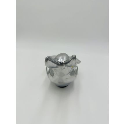 Bunny Rabbit Enameled Aluminum Easter Bowl Candy Nut 9in x 6in Seasonal Decor