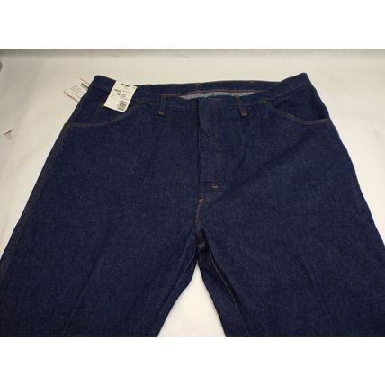 New Mens Wrangler 44x32 Dark Blue Jeans Heavy Weight Regular U-Fit Made USA
