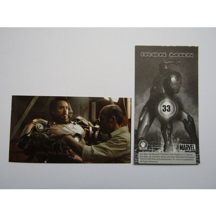 Marvel - Iron Man The Movie 2008 - Preziosi Sticker Drop-down Choice (e18)