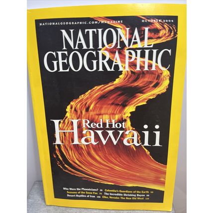 National Geographic Magazine October 2004 Hawaii Vintage Collectible