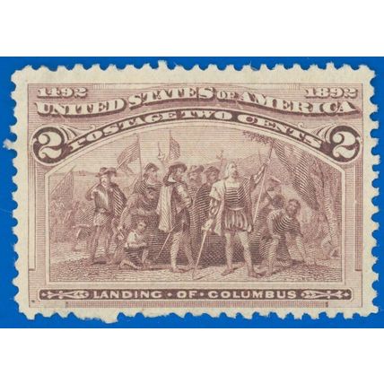 US Scott #231 COLUMBIAN, Mint-F/VF-NH, Nice Copy! SCV $31.00 (SK)