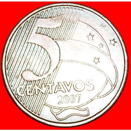 BIRD AND SOUTHERN CROSS: BRAZIL ★ 5 CENTAVOS 2007! LOW START ★ NO RESERVE!