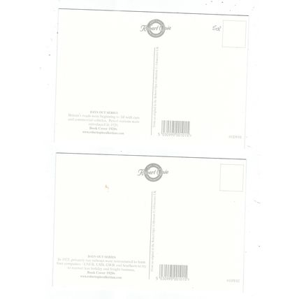 TWO ADVERISING PUBLISHED BY OPIE POSTCARDS TRANSPORT