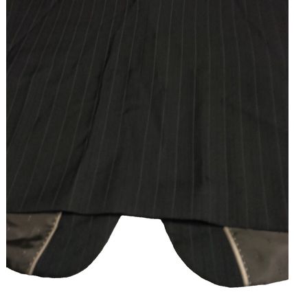 Angelo Rossi Mens Sports Coat Black Striped Inner Pockets Button Sleeve