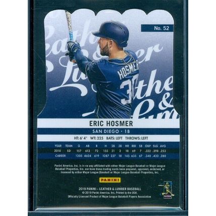 2019 Panini Leather and Lumber Die Cut #52 Eric Hosmer