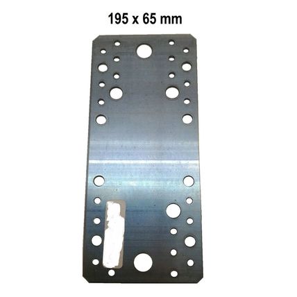 Perforated Flat Join Plate Mending HEAVY DUTY STRAIGHT GALVANISED STEEL BRACKET