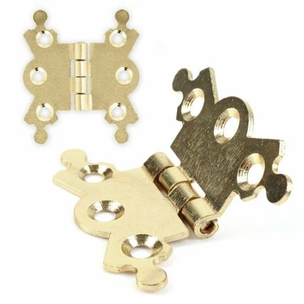 BRASS BUTTERFLY HINGES 10x 42mm Chest Craft Woodwork Cabinet Cupboard Door UK