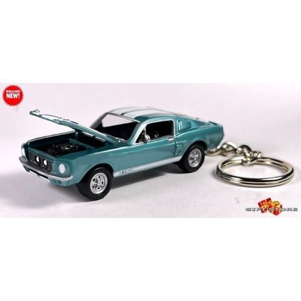 RARE KEYCHAIN BLUE WHITE 67/68 FORD™ SHELBY™ MUSTANG GT500 KR GREAT GIFT