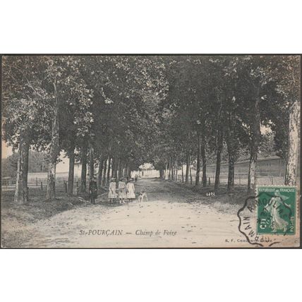 Champ de Foire, Saint-Pourçain, 1908 - Bourgeois Frères CPA