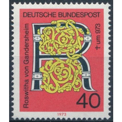 1000th Death Anniv Roswitha von Gandersheim - West Germany 1973 - MNH - MiNr 770