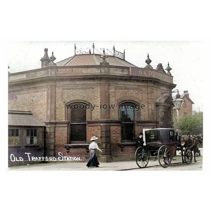 ptc2848 - Lancs - Manchester United Old Trafford Rail Stn. Manchester, print 6x4