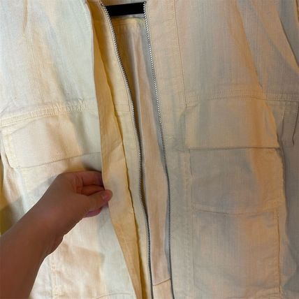 Ellen Tracy Women's Linen Blend Jacket Yellow Sz 14 Zip Up Snap Button Wristlets