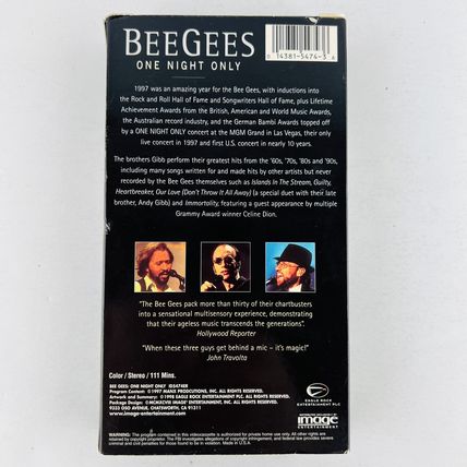 The Bee Gees - One Night Only VHS Video Tape BeeGees