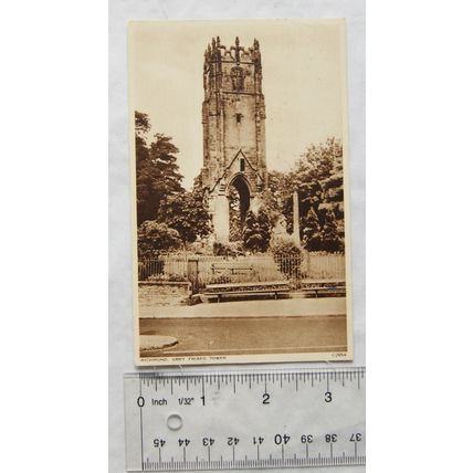 1958 postcard Richmond, Grey Friars Tower