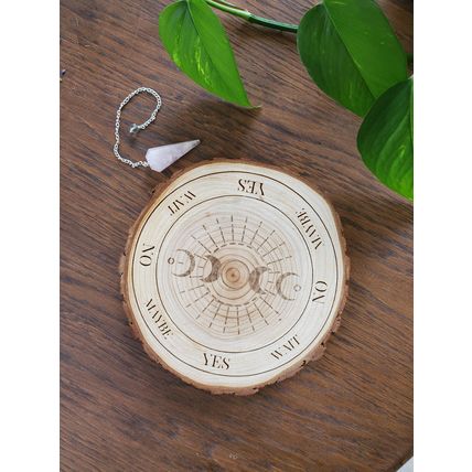 Natural Wood Moon Phase Pendulum Board[ 6-6.5" ]