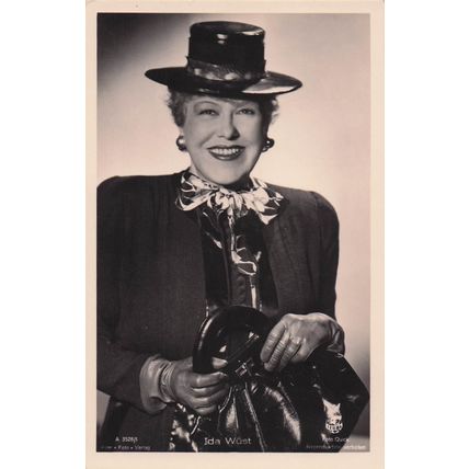 Ida Wust of Marlene Dietrich German Film Actress Postcard