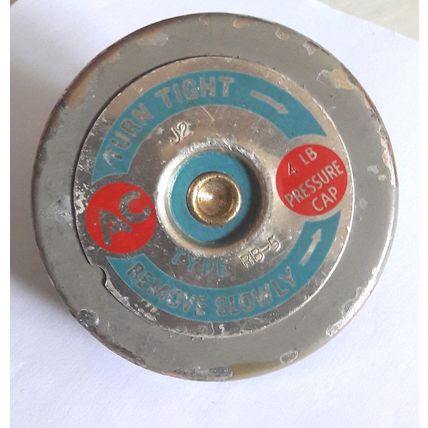 LATE 1940s/50s RADIATOR PRESSURE CAP. AC # RB-5 - J2