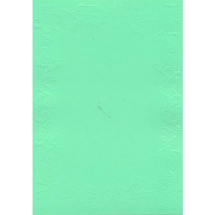 5"x7" Embossed Card. 10 Sheets. Mistletoe (28). Cardmaking Scrapbooking Crafts