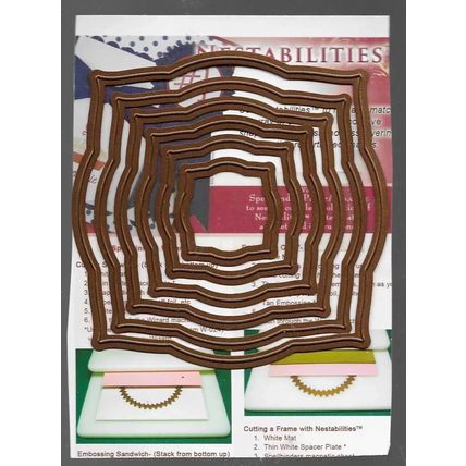 Spellbinders. Decorative Labels Three Die Set. Die Cutting Cardmaking