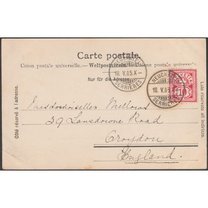Ancienne Route, Auvernier, 1905 - Chiffelle CPA