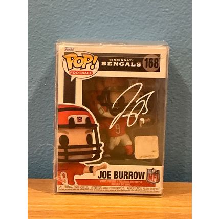Funko Pop! Joe Burrow #168 Facsimile Laser Autographed Figure (Box & Protector)