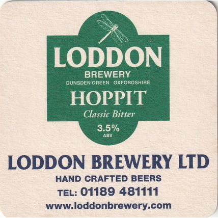 BEER MAT - LODDON BREWERY - FERRYMAN'S GOLD/HOPPIT BITTER -(Cat No 001) - (2004)