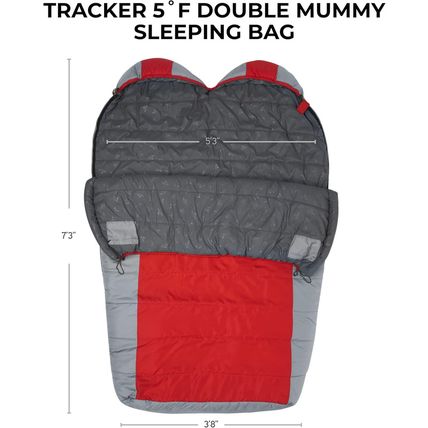 Teton 20F and 5F Degree Sleeping Bag; Lightweight, Warm Weather Mummy Sleeping B