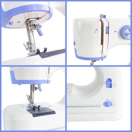 Sewing Machine for Beginners with 20 Pcs Fabric and 32 Pcs Sewing Threads Kit,Po