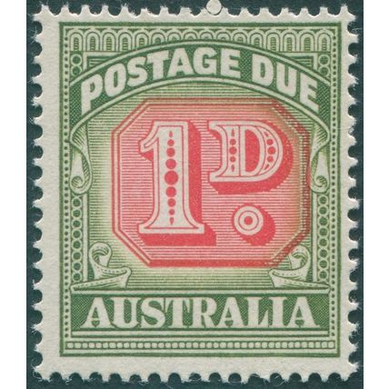 Australia 1958 1d carmine & deep green Die I Postage Due SGD133 MNH